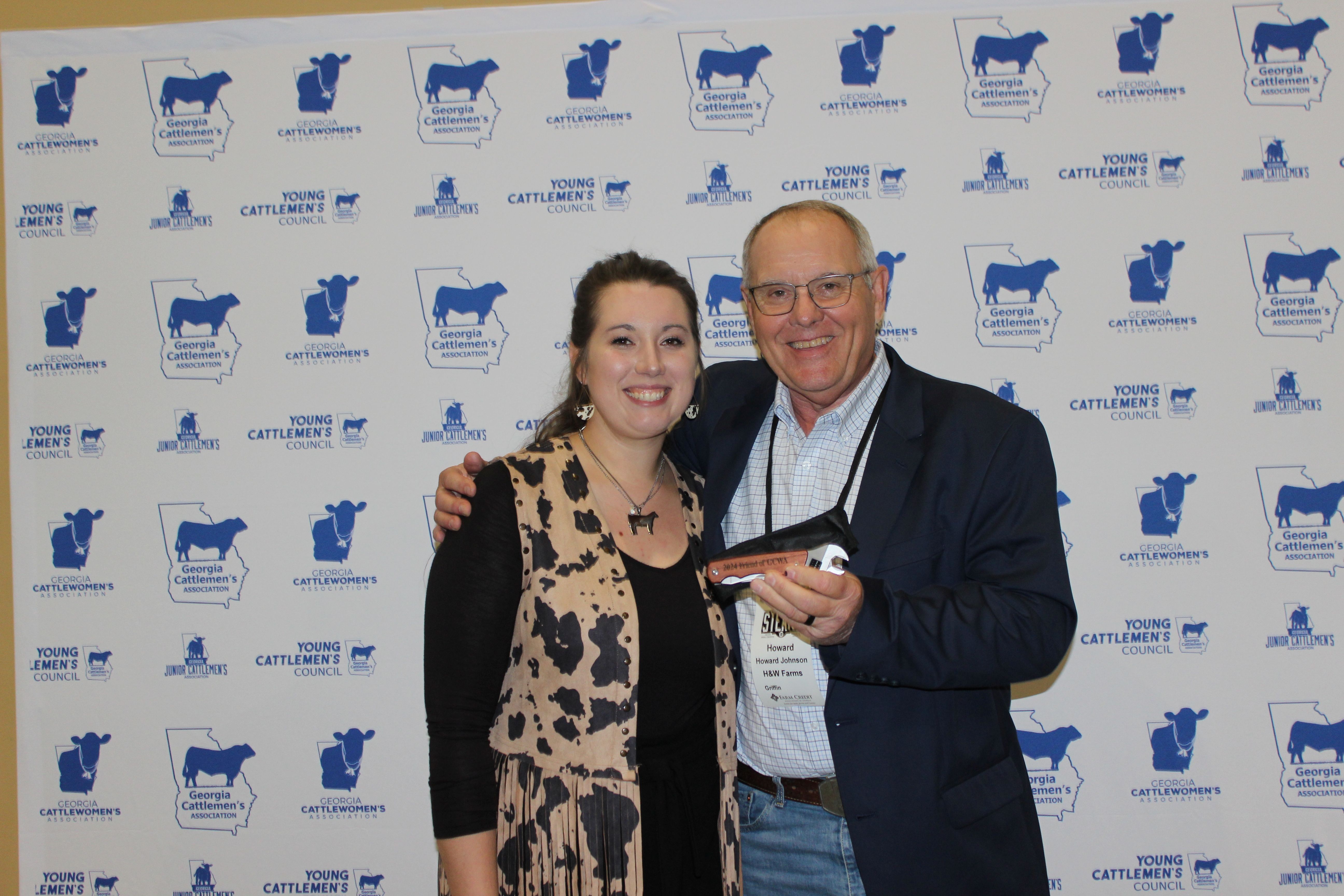 Howard Johnson accepting award