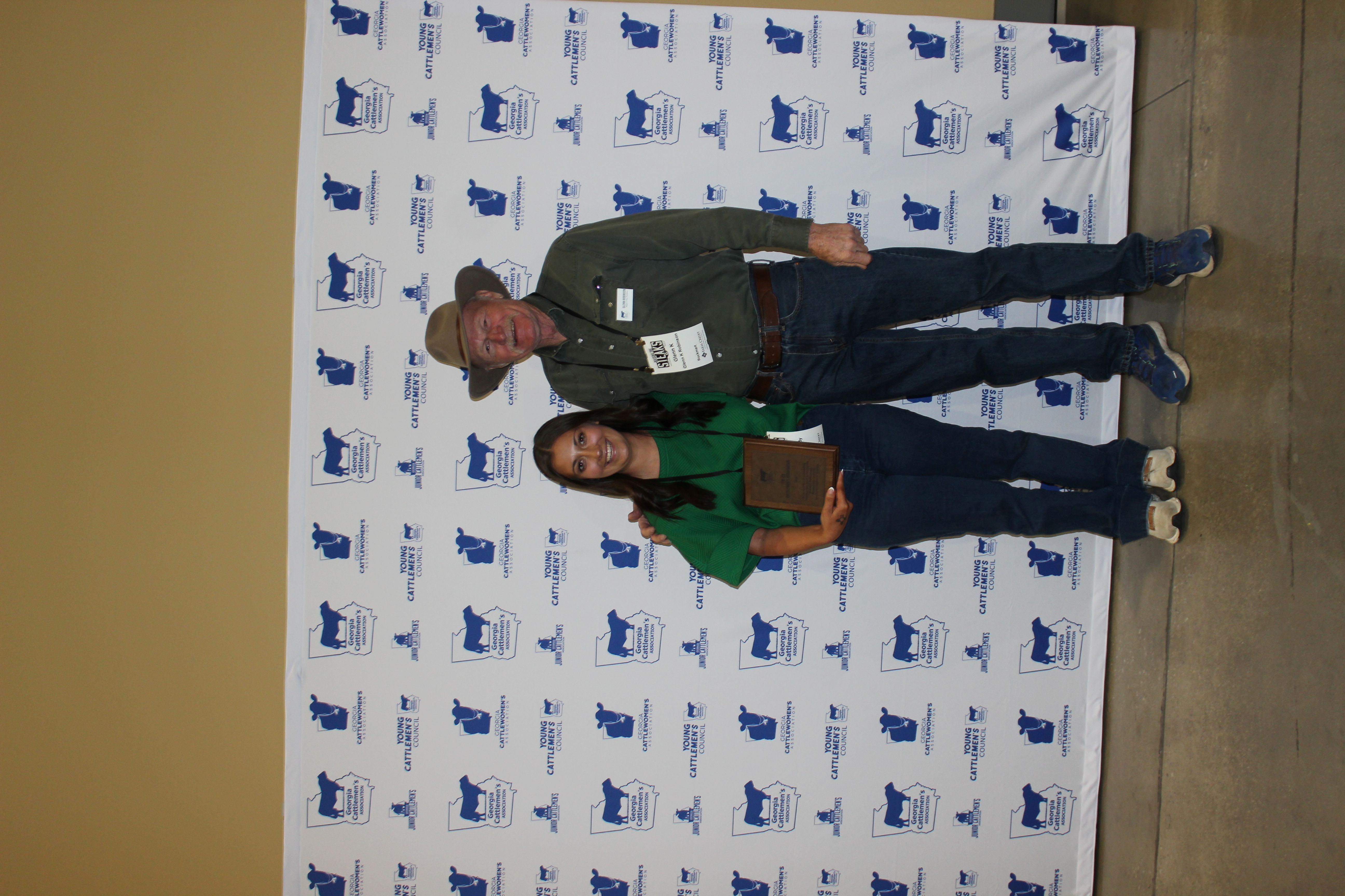 Chloe Moody accepting award